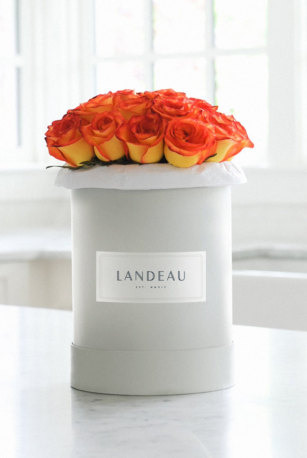 Luxem - Luxury Orange Roses, Delivered in Our Signature Box
