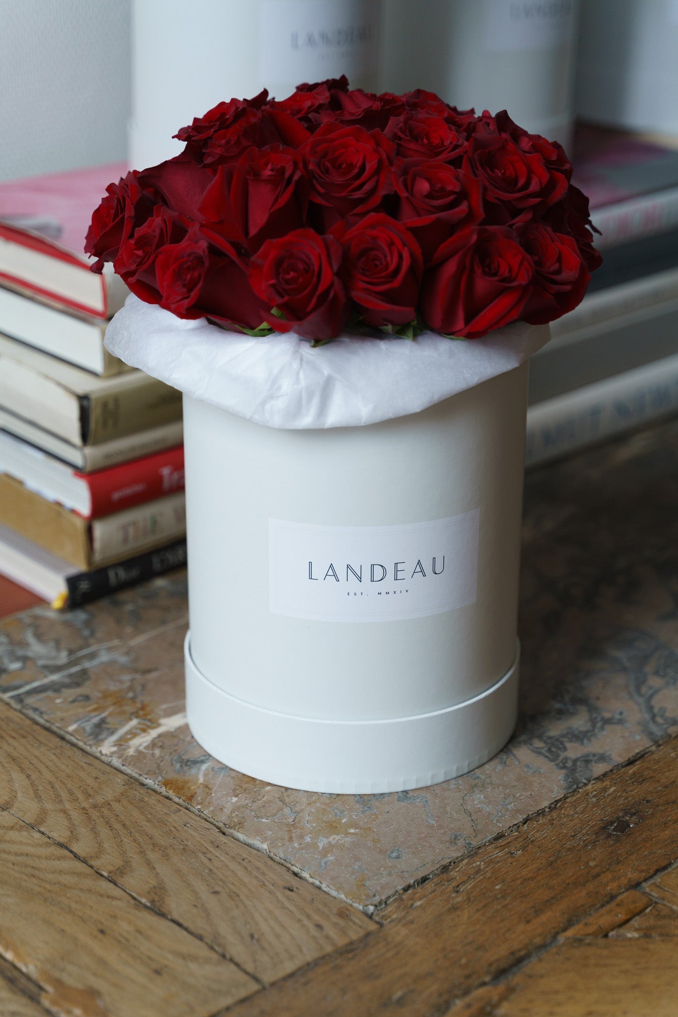 Pont des Arts – Luxury Red Roses, Delivered in Our Signature Box